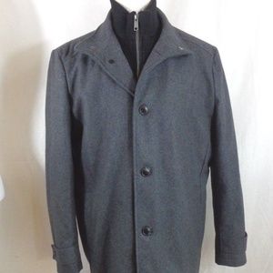 MARC NEW YORK  MEN'S L BLACK WOOL BLEND JACKET